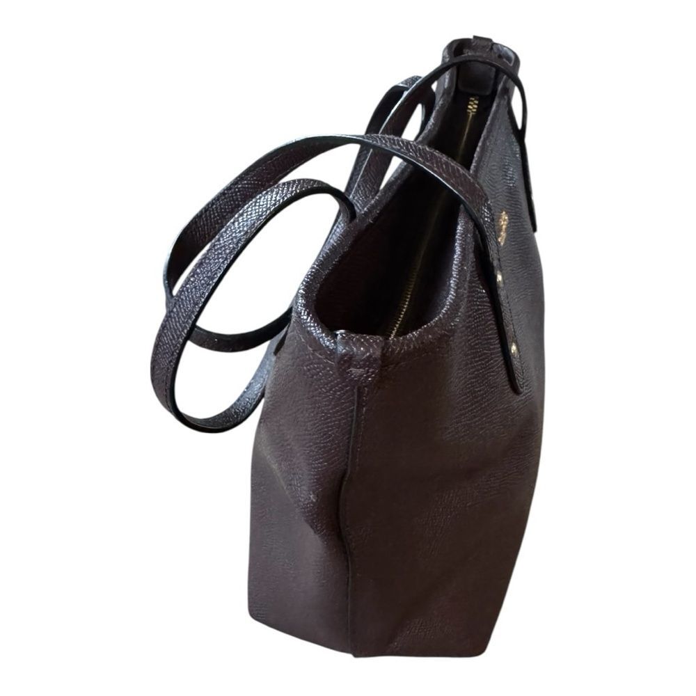 Coach Mini City Zip Tote in the Oxblood colorway - Picture 2 of 10